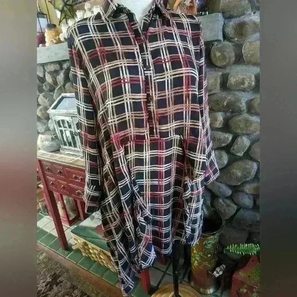 NWOT Emma & Michele Shirt Dress Size L - Picture 8 of 11